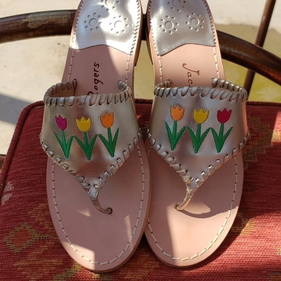 Jack Rogers Metallic Exclusive Tulips Sa - Picture 6 of 6